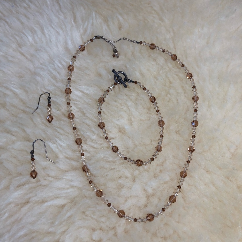 Swarovski crystal beaded set